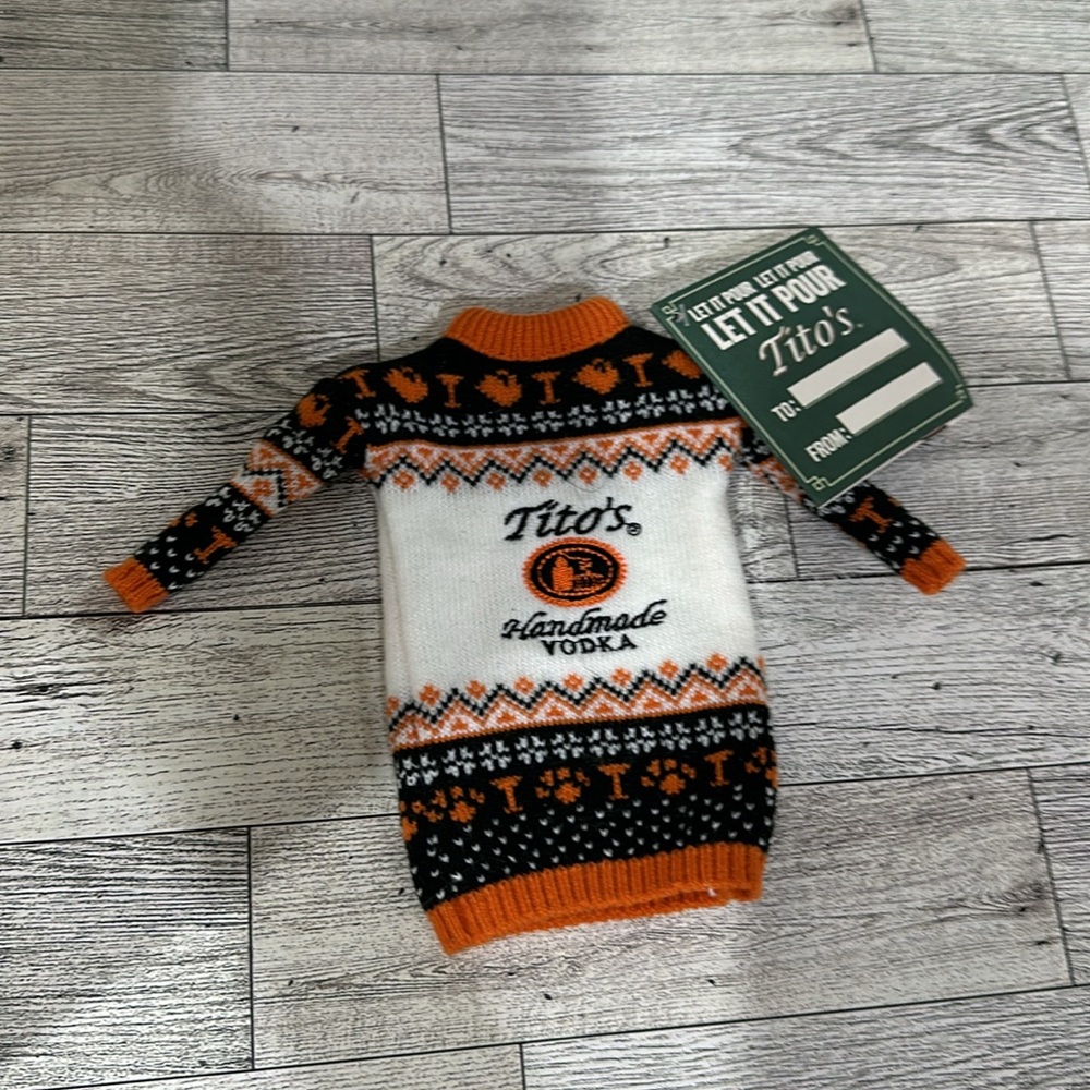 Mini Tito’s Christmas Sweater ornament